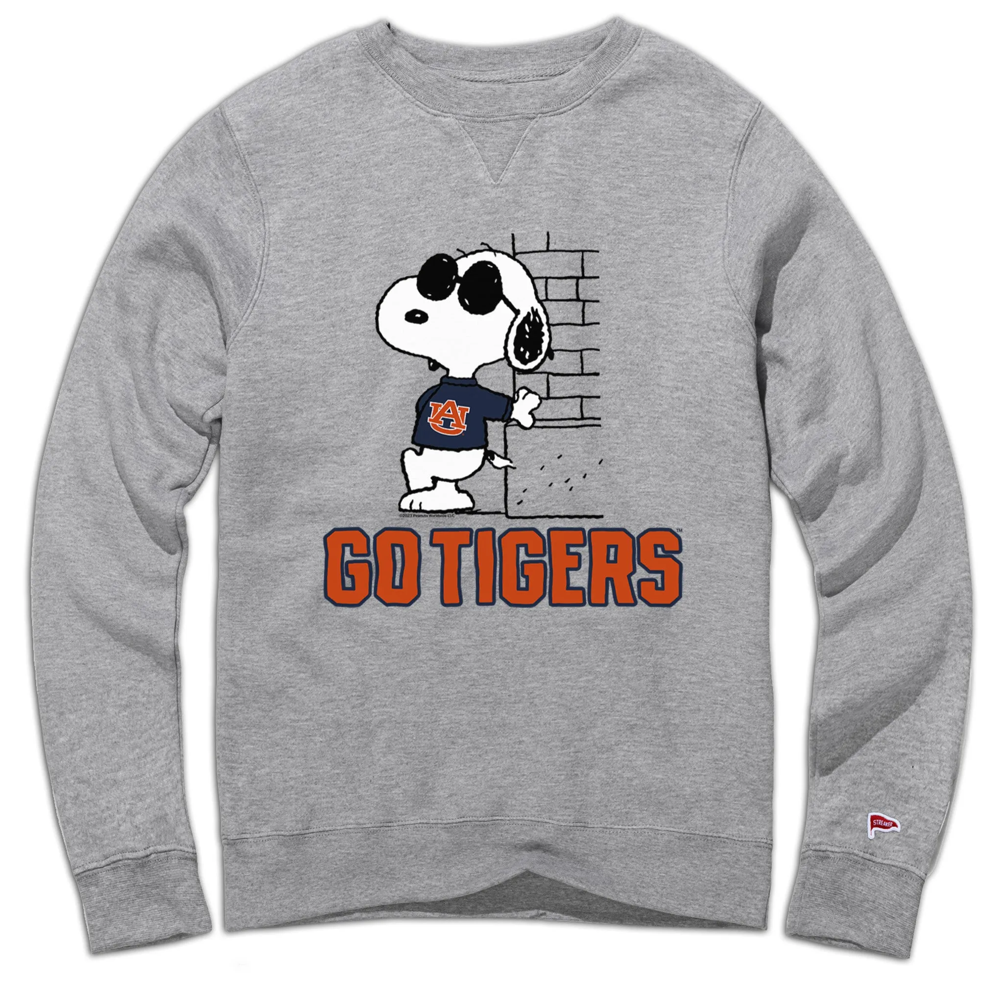 Peanuts x Auburn Joe Cool Crewneck Sweatshirt sold by Streaker Sports