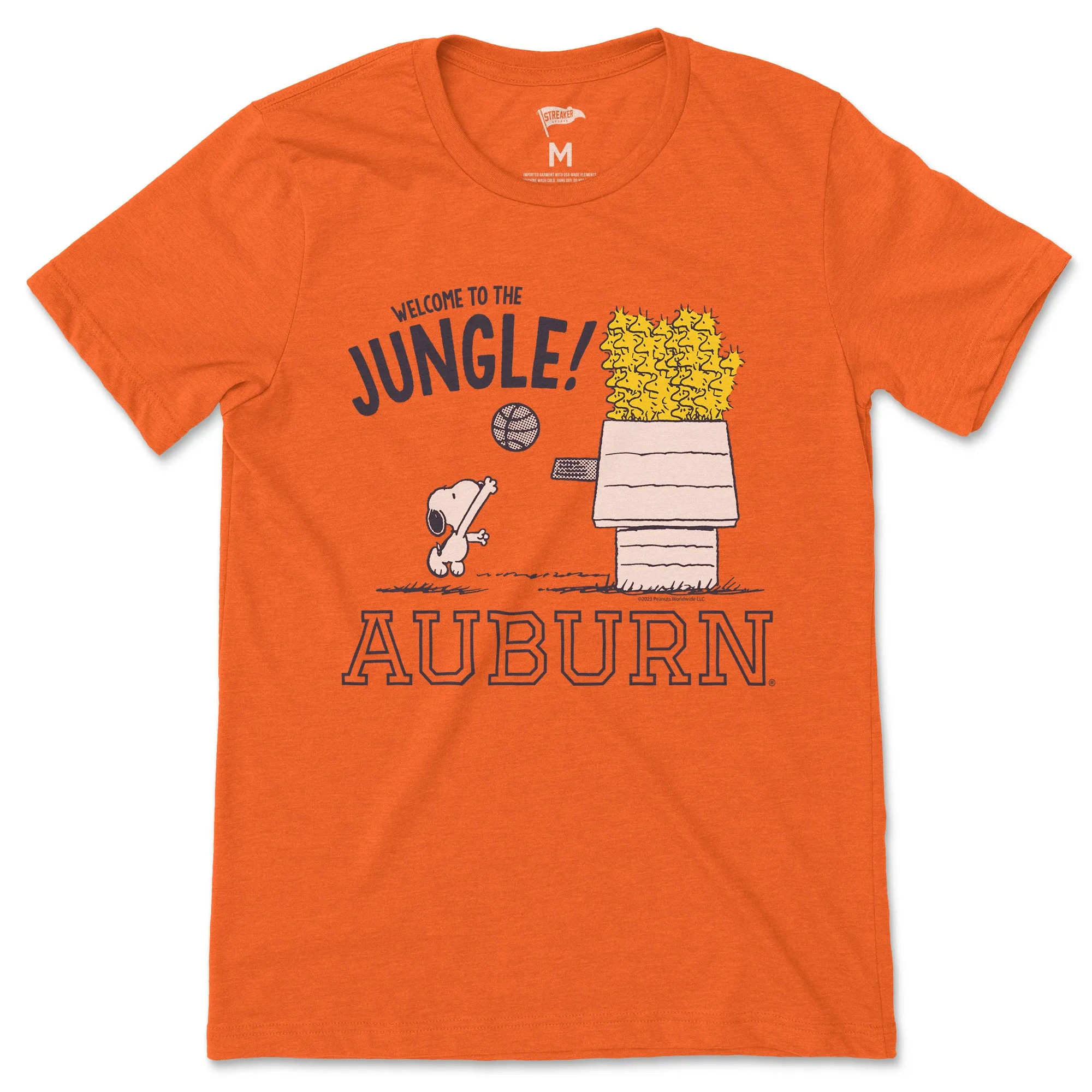 Peanuts x Auburn Welcome to the Jungle Tee sold by Streaker Sports