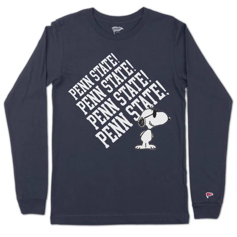 Peanuts x Penn State Joe College Long Sleeve sold by Streaker Sports
