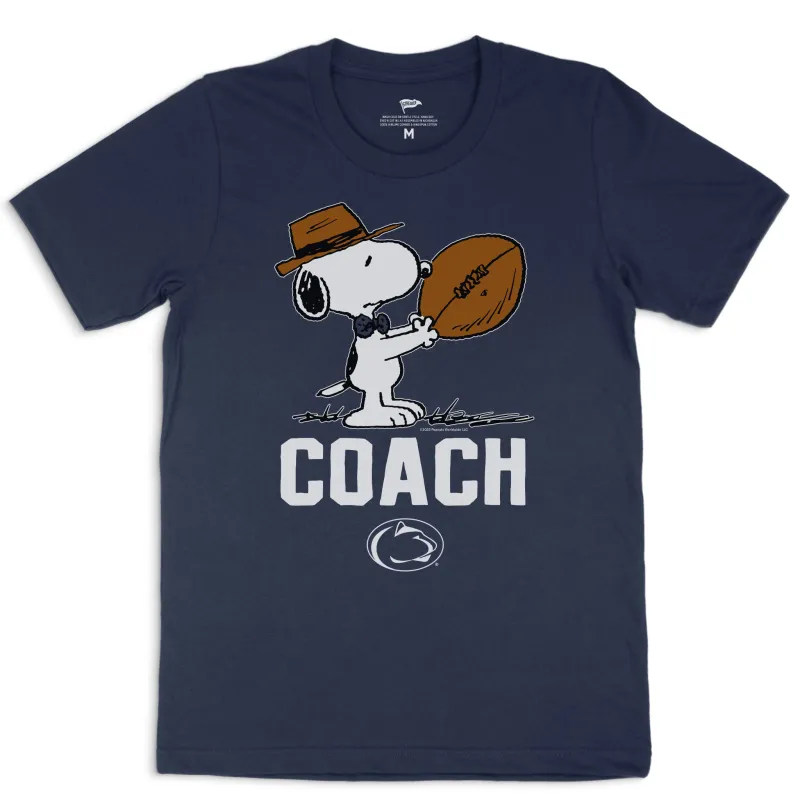 Peanuts x Penn State Football Coach Tee sold by Streaker Sports