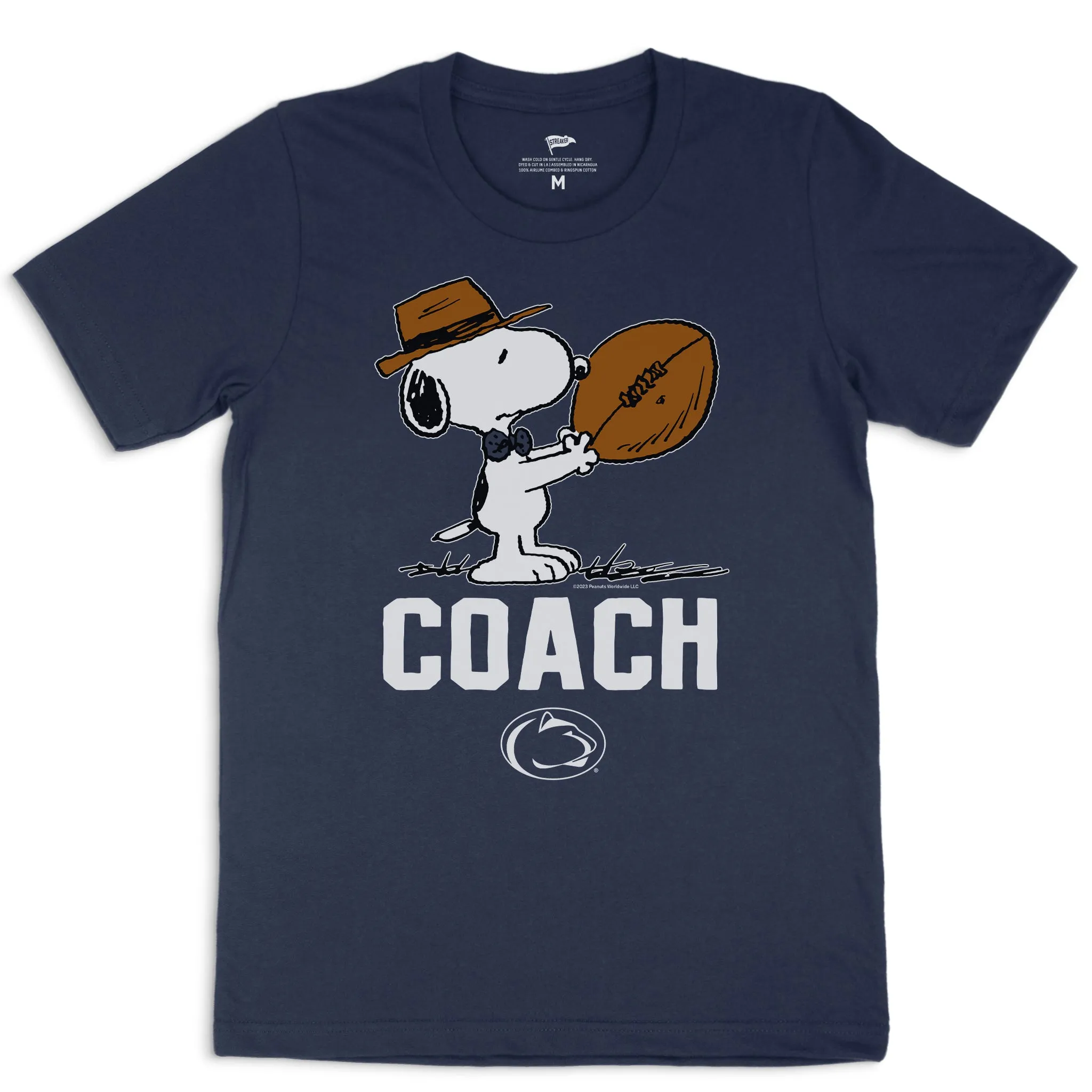 Peanuts x Penn State Football Coach Tee sold by Streaker Sports