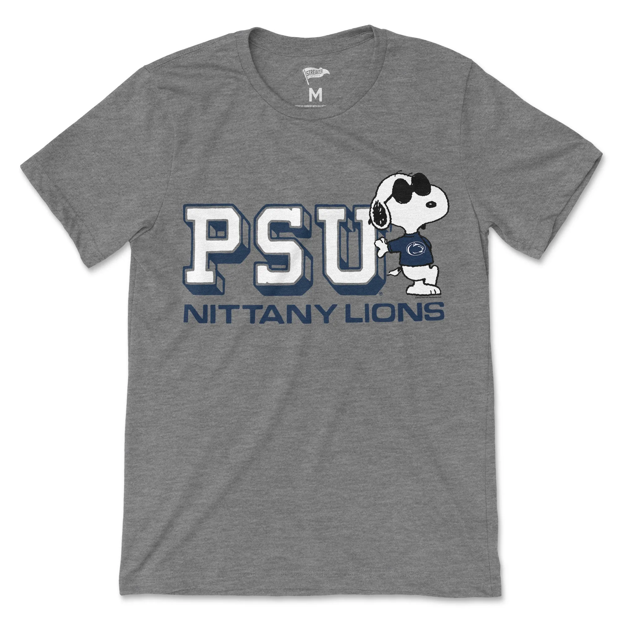 Peanuts x Penn State Joe Cool Tee sold by Streaker Sports