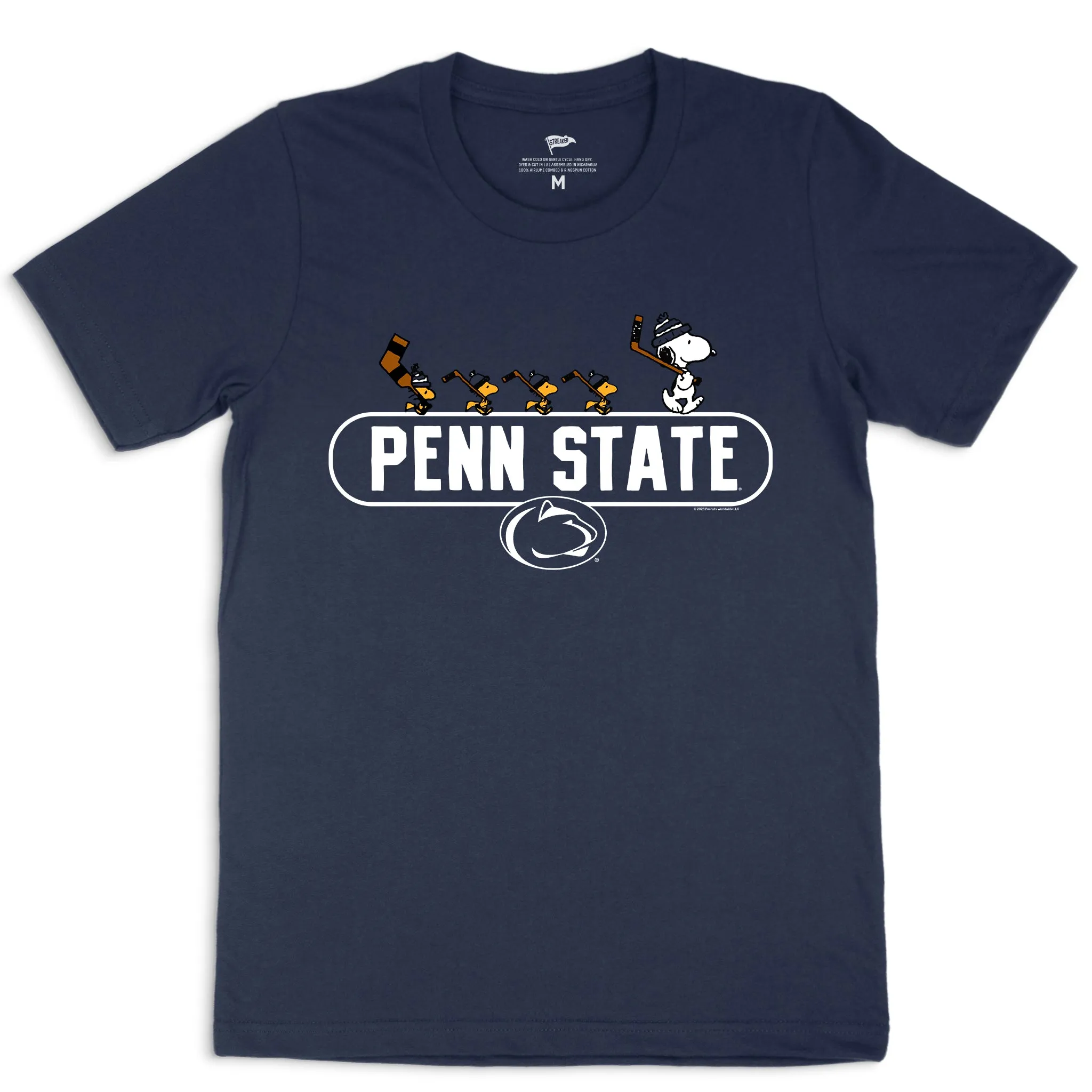 Peanuts x Penn State Snoopy's Hockey Team Tee sold by Streaker Sports