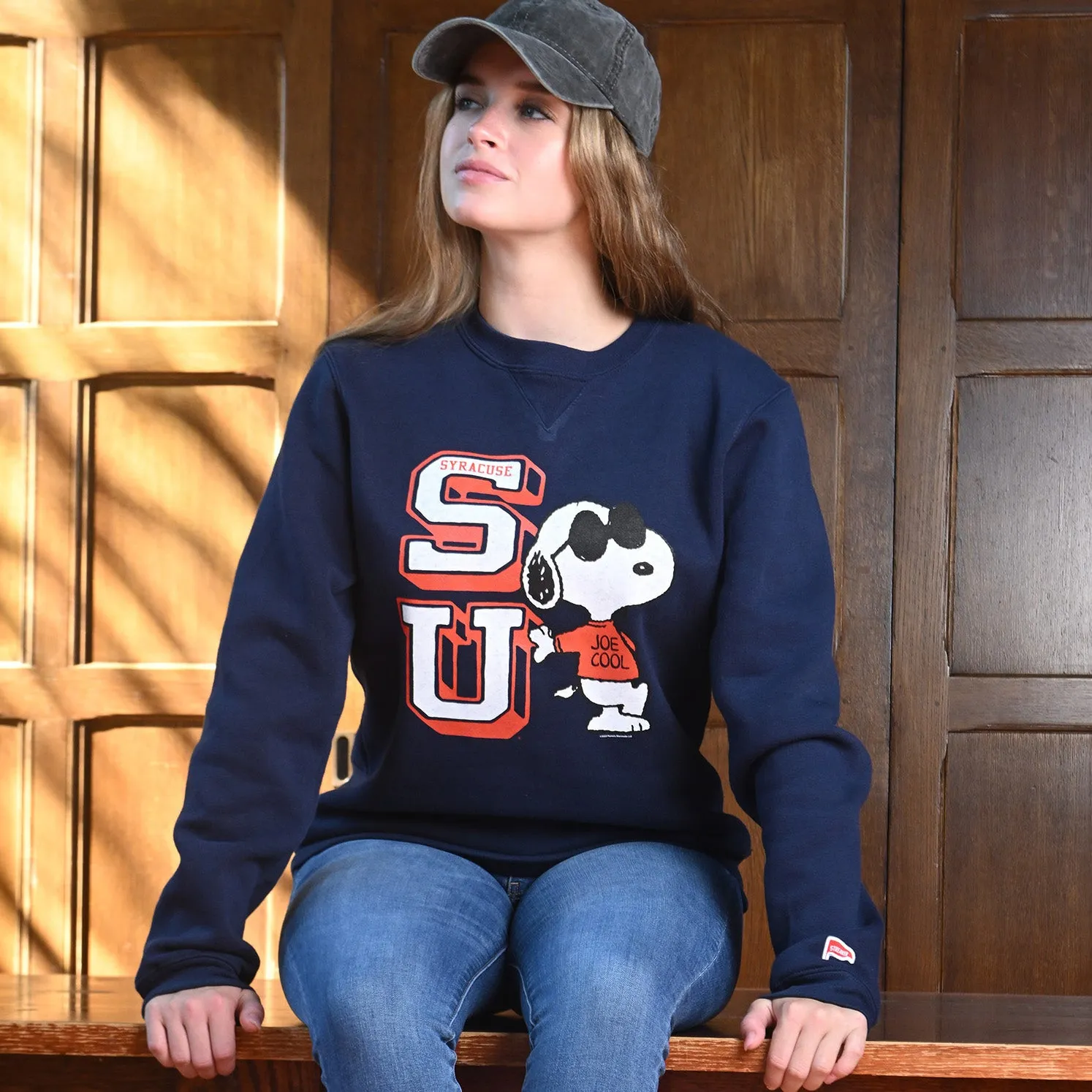 Peanuts x Syracuse Joe Cool Crewneck Sweatshirt sold by Streaker Sports product image thumbnail 2