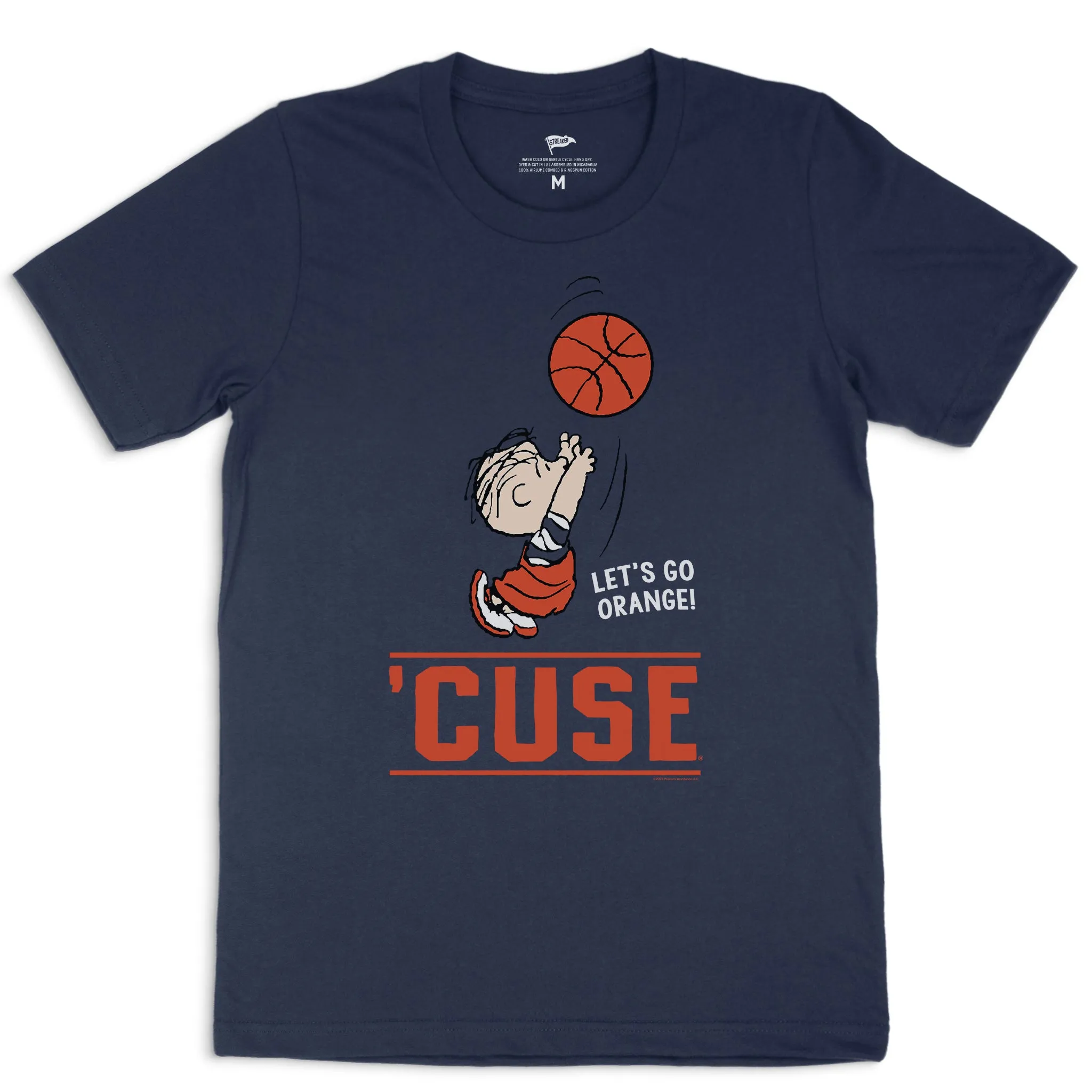 Peanuts x Syracuse Basketball Tee sold by Streaker Sports