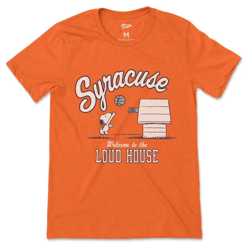 Peanuts x Syracuse Welcome to the Loud House Tee sold by Streaker Sports