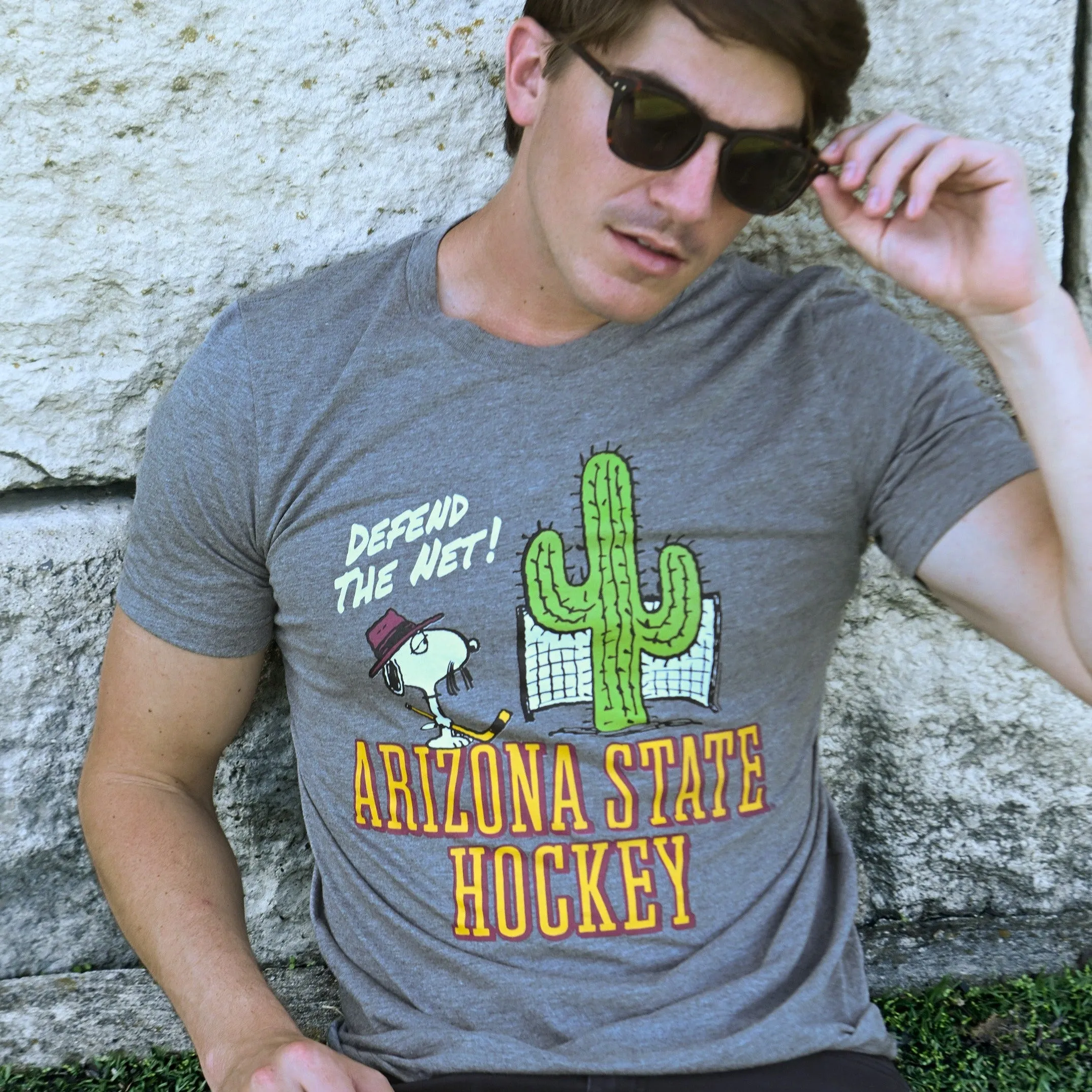 Peanuts x Arizona State Desert Hockey Tee sold by Streaker Sports product image thumbnail 2