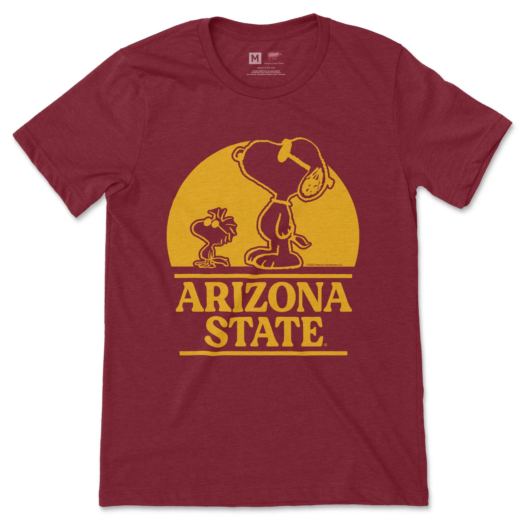 Peanuts x Arizona State Sunny Days Tee sold by Streaker Sports