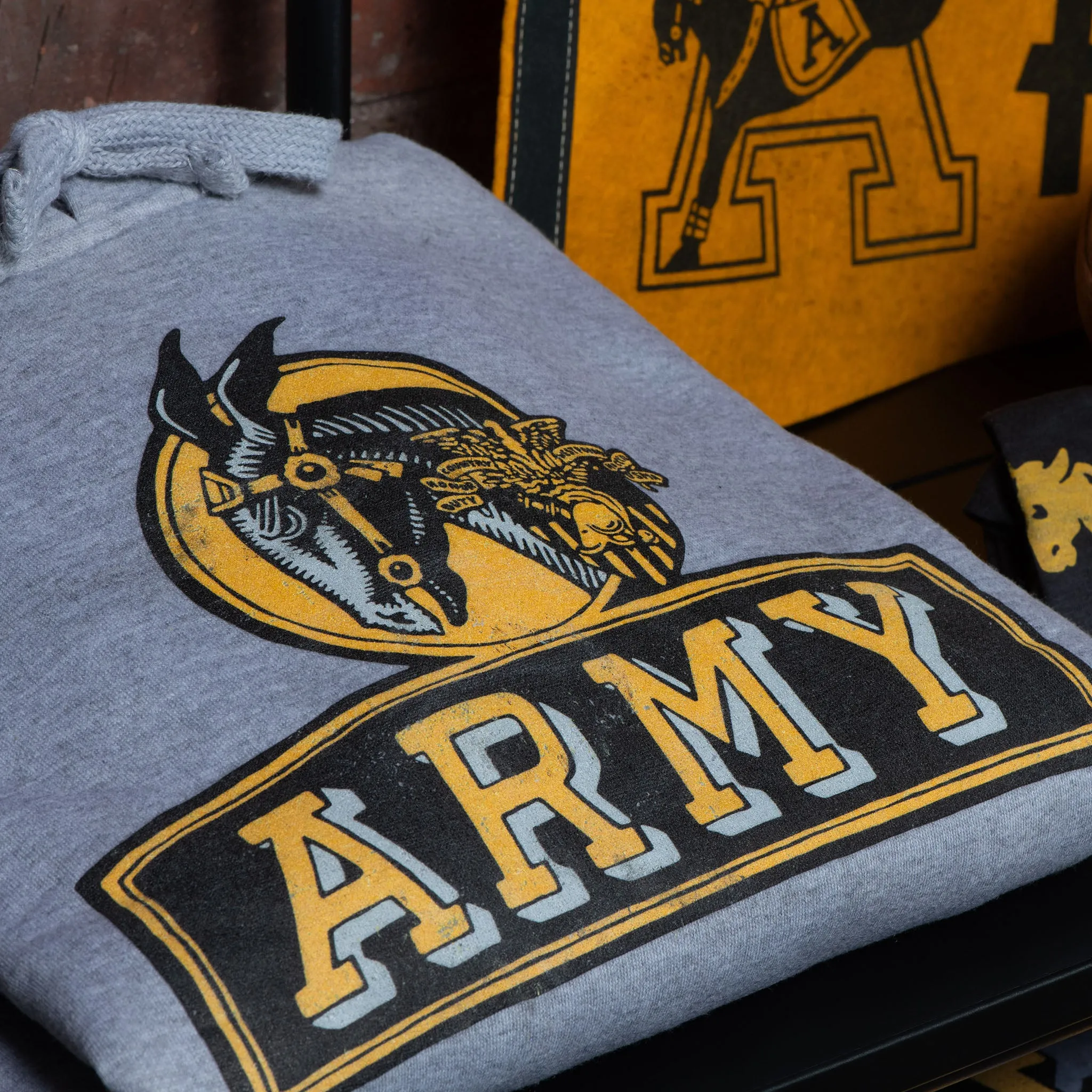 Army Vintage Mule Hoodie sold by Streaker Sports product image thumbnail 2