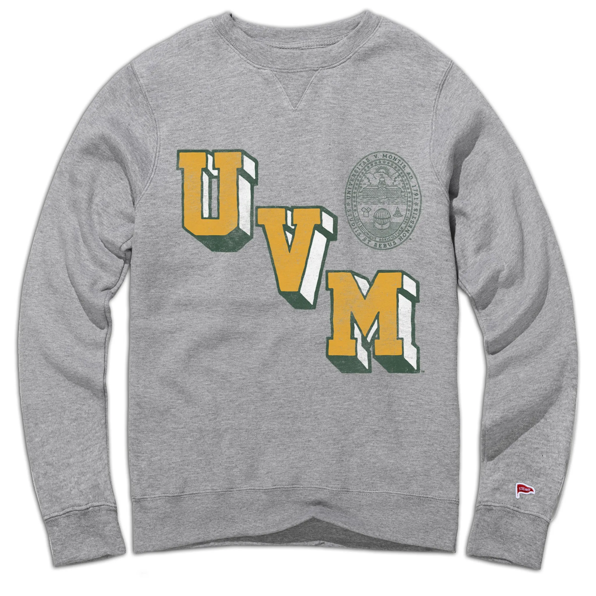 University of Vermont Vintage Letterman Crewneck sold by Streaker Sports