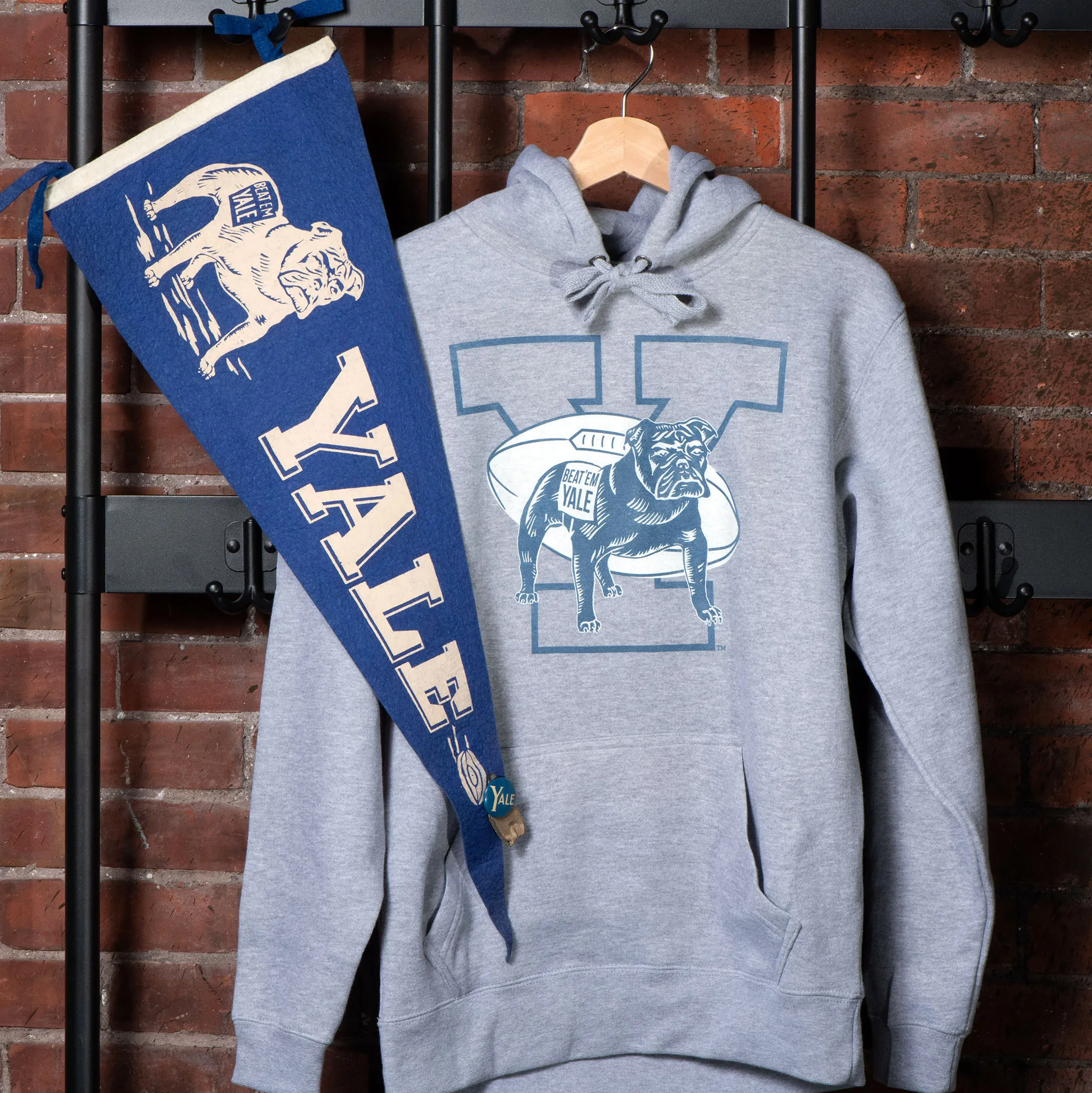 Yale Vintage Handsome Dan Football Hoodie sold by Streaker Sports product image thumbnail 2