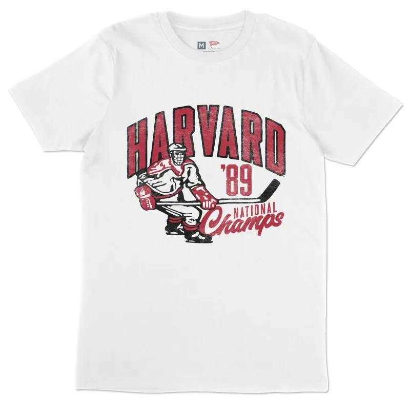 Harvard 1989 Hockey Champions Tee sold by Streaker Sports