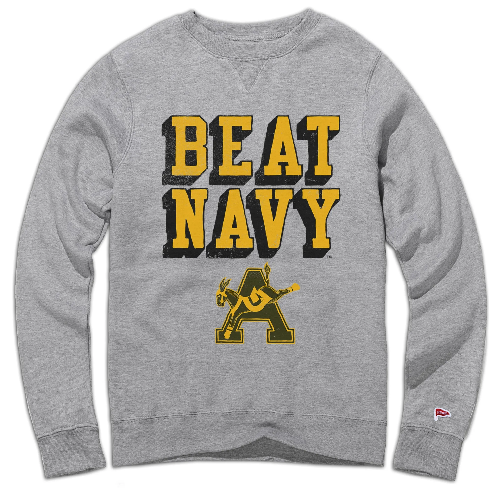 Army Vintage Beat Navy Crewneck sold by Streaker Sports