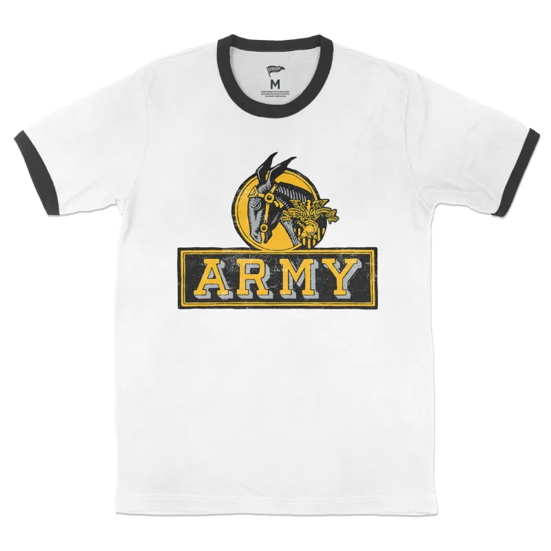 Army Vintage Mule Ringer Tee sold by Streaker Sports