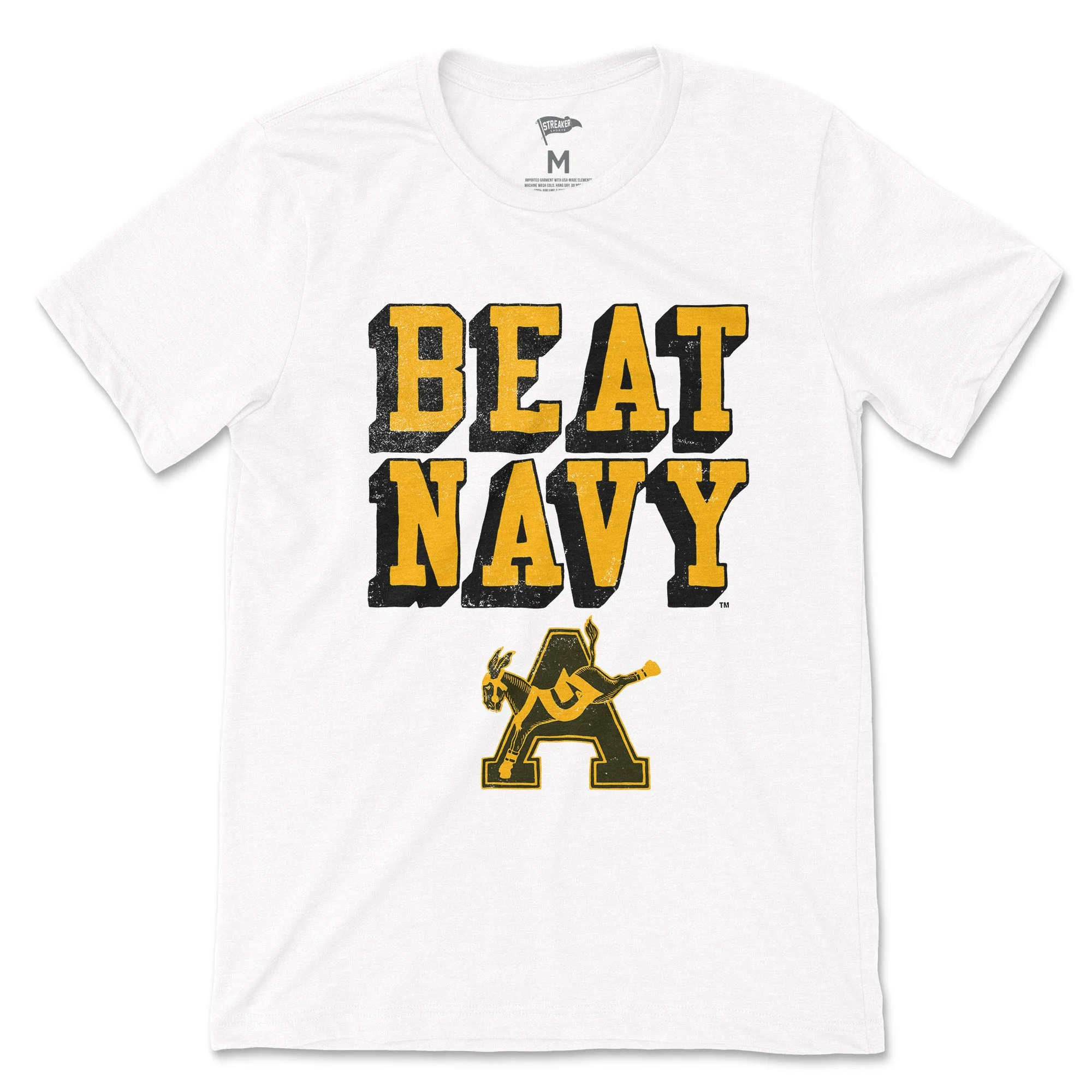 Army Vintage Beat Navy Tee sold by Streaker Sports