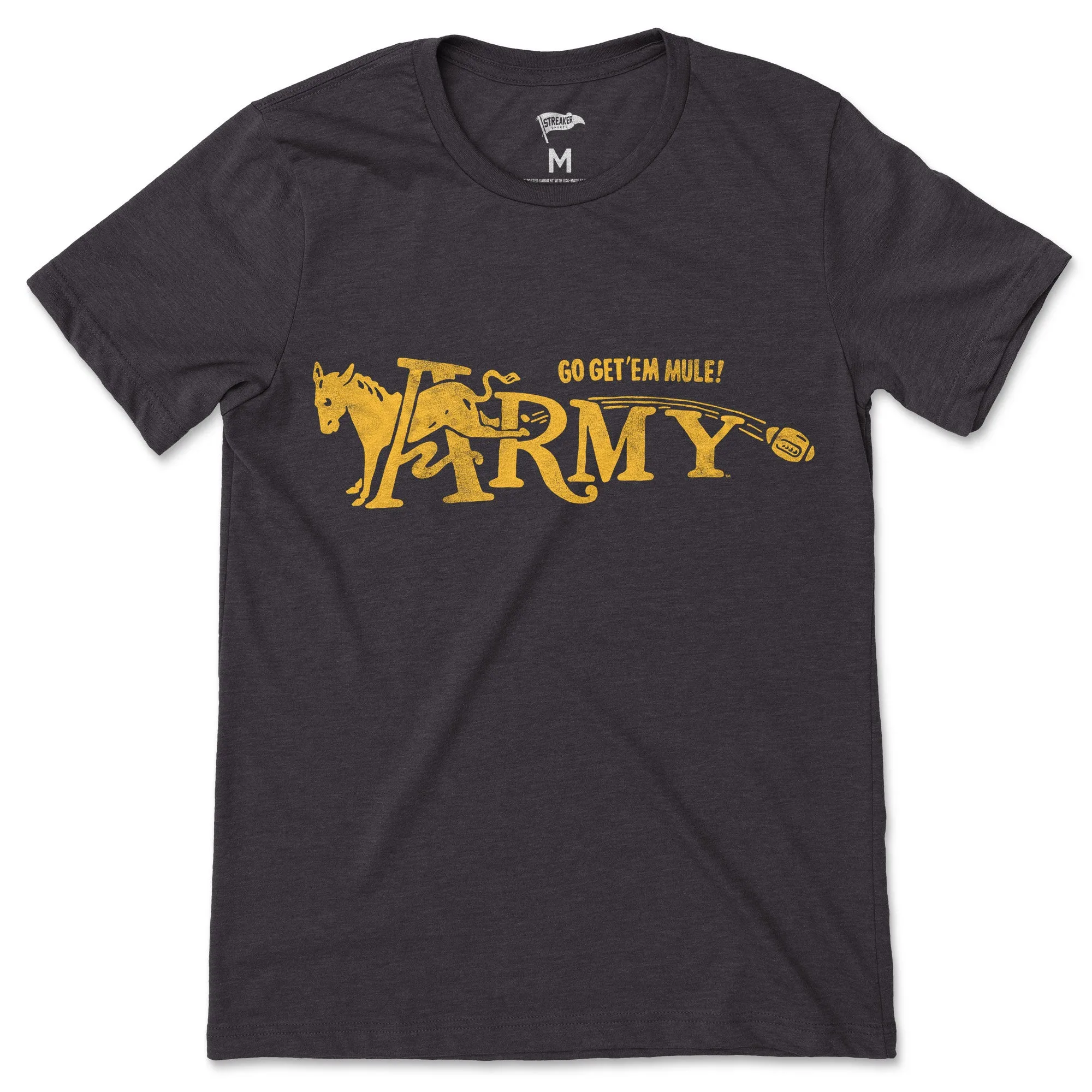 Army Vintage Mule Football Tee sold by Streaker Sports