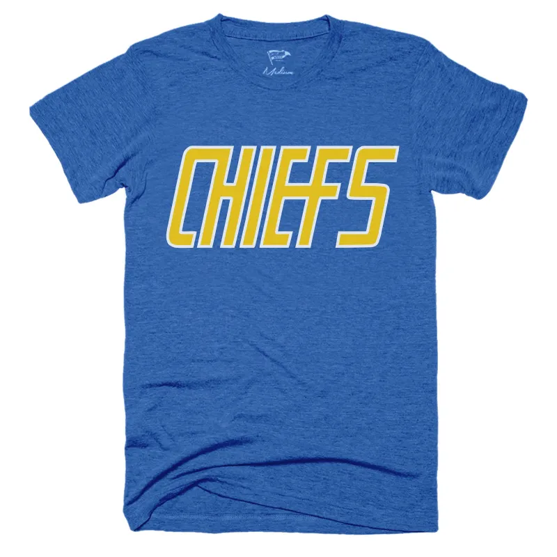 Charlestown Chiefs Logo Tee (Blue) sold by Streaker Sports