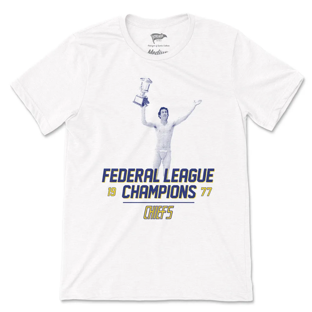 1977 Federal League Champions Tee sold by Streaker Sports