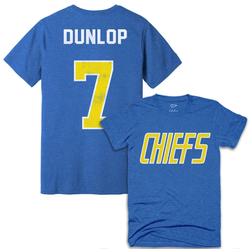 Charlestown Chiefs Reggie Dunlop Jersey Tee sold by Streaker Sports