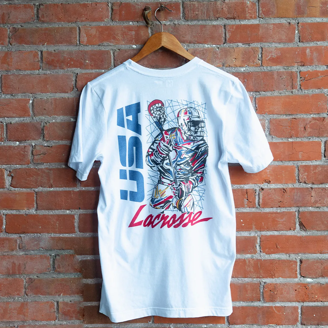USA Lacrosse Retro Player Tee sold by Streaker Sports product image thumbnail 2