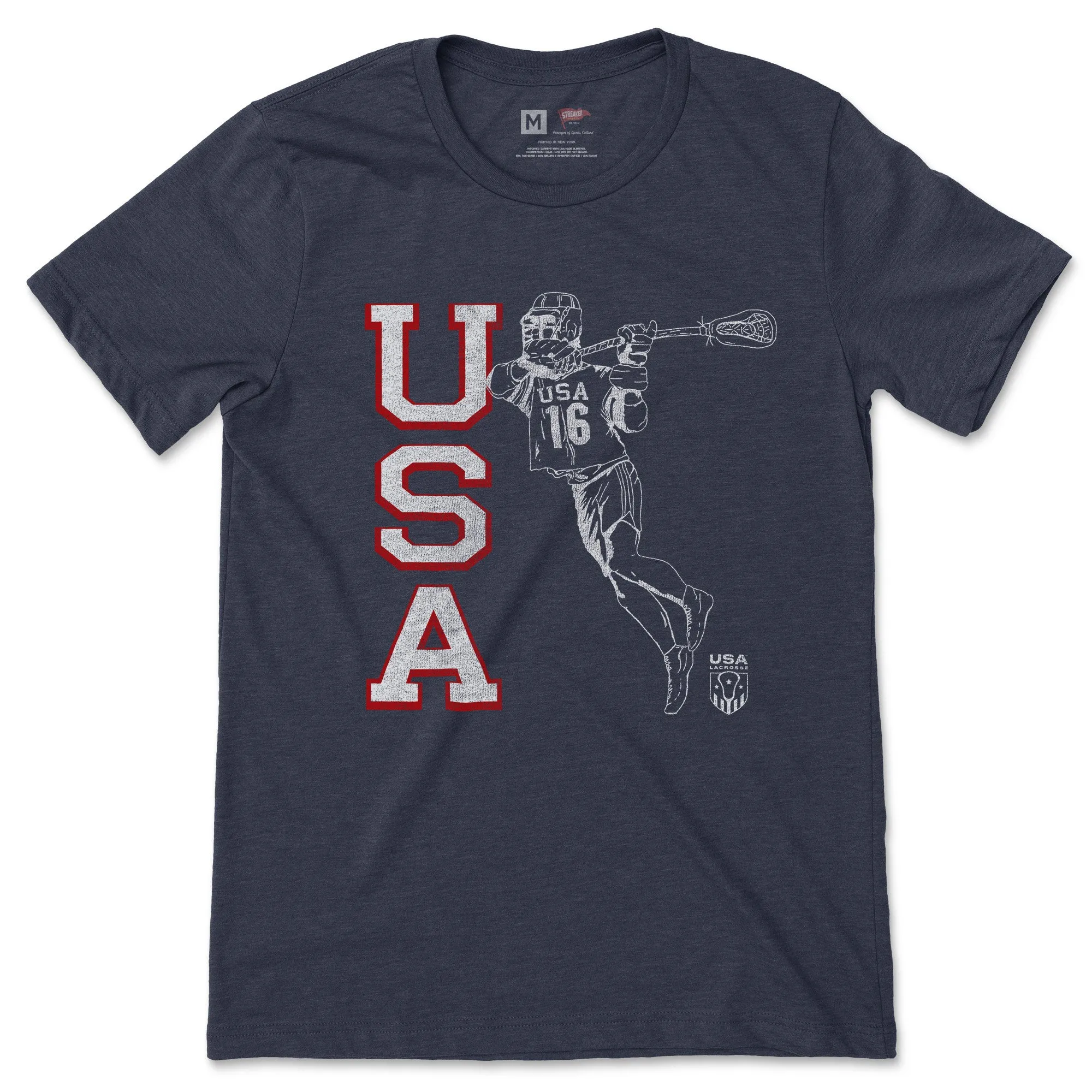 USA Lacrosse Jump Shot Tee sold by Streaker Sports