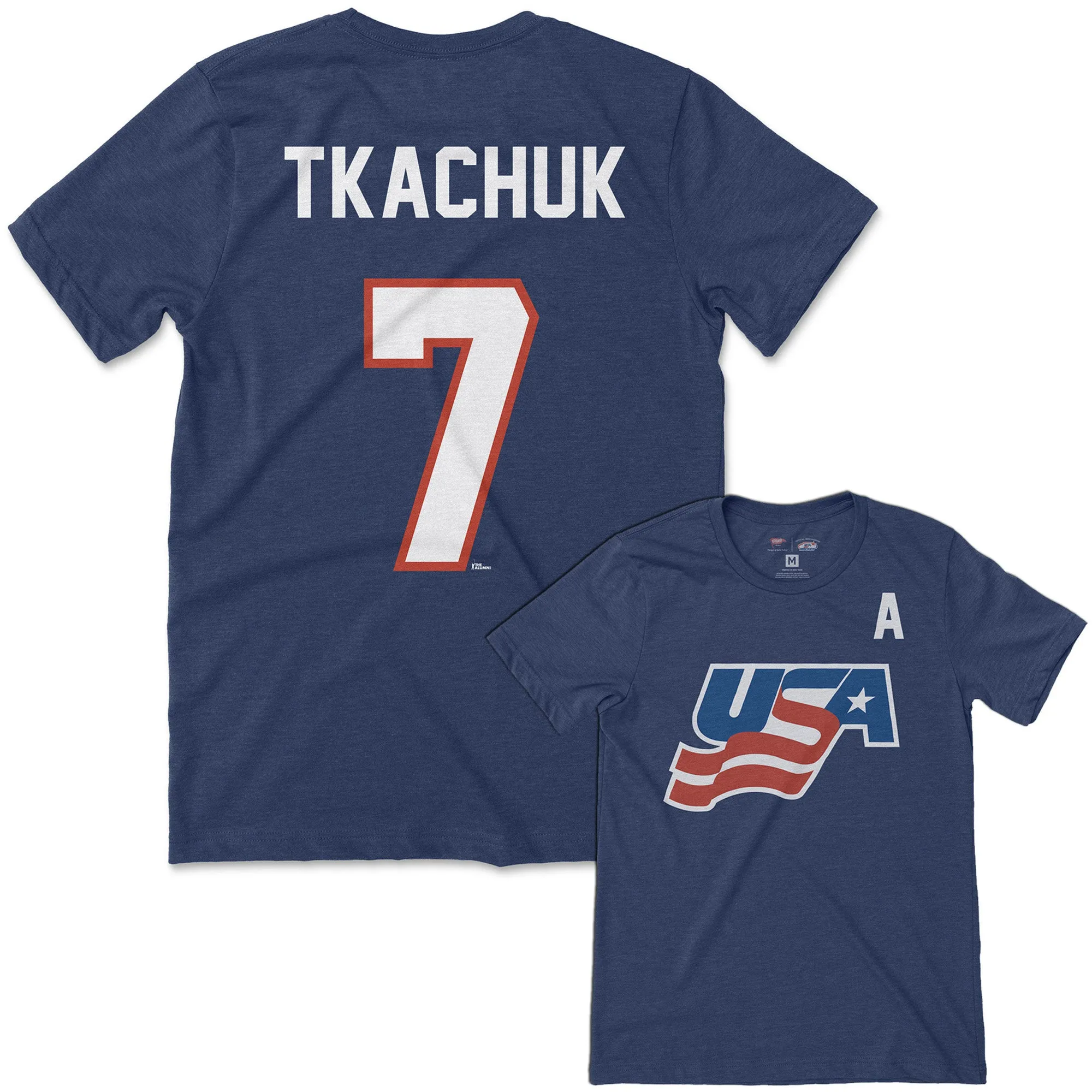 Team USA Keith Tkachuk Jersey Tee sold by Streaker Sports