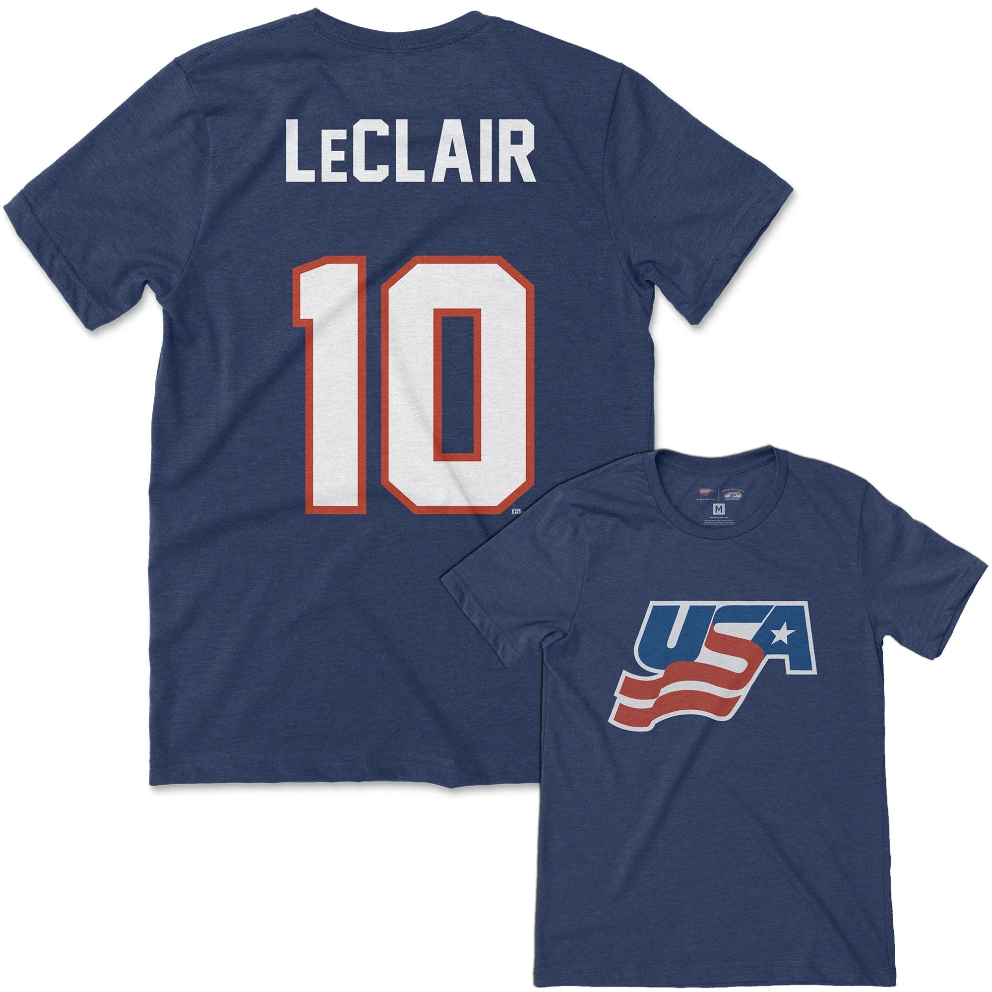 Team USA John LeClair Jersey Tee sold by Streaker Sports