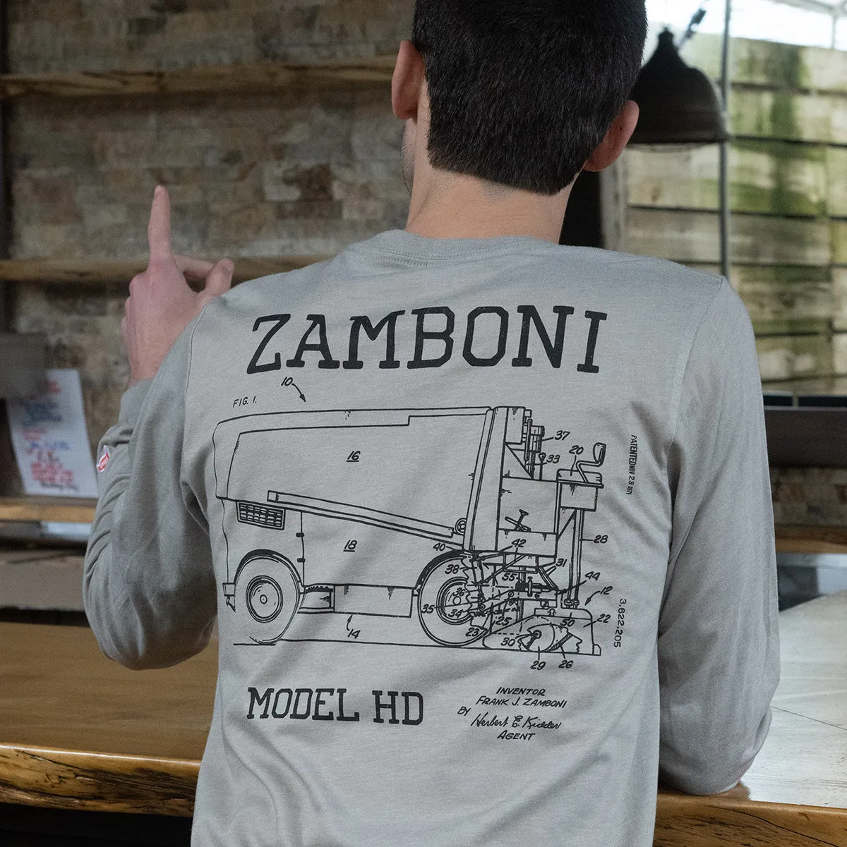 Zamboni Patent Tee sold by Streaker Sports product image thumbnail 2
