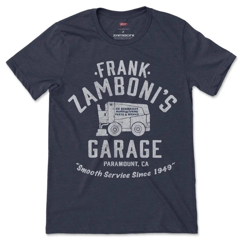 Frank Zamboni's Garage Tee sold by Streaker Sports