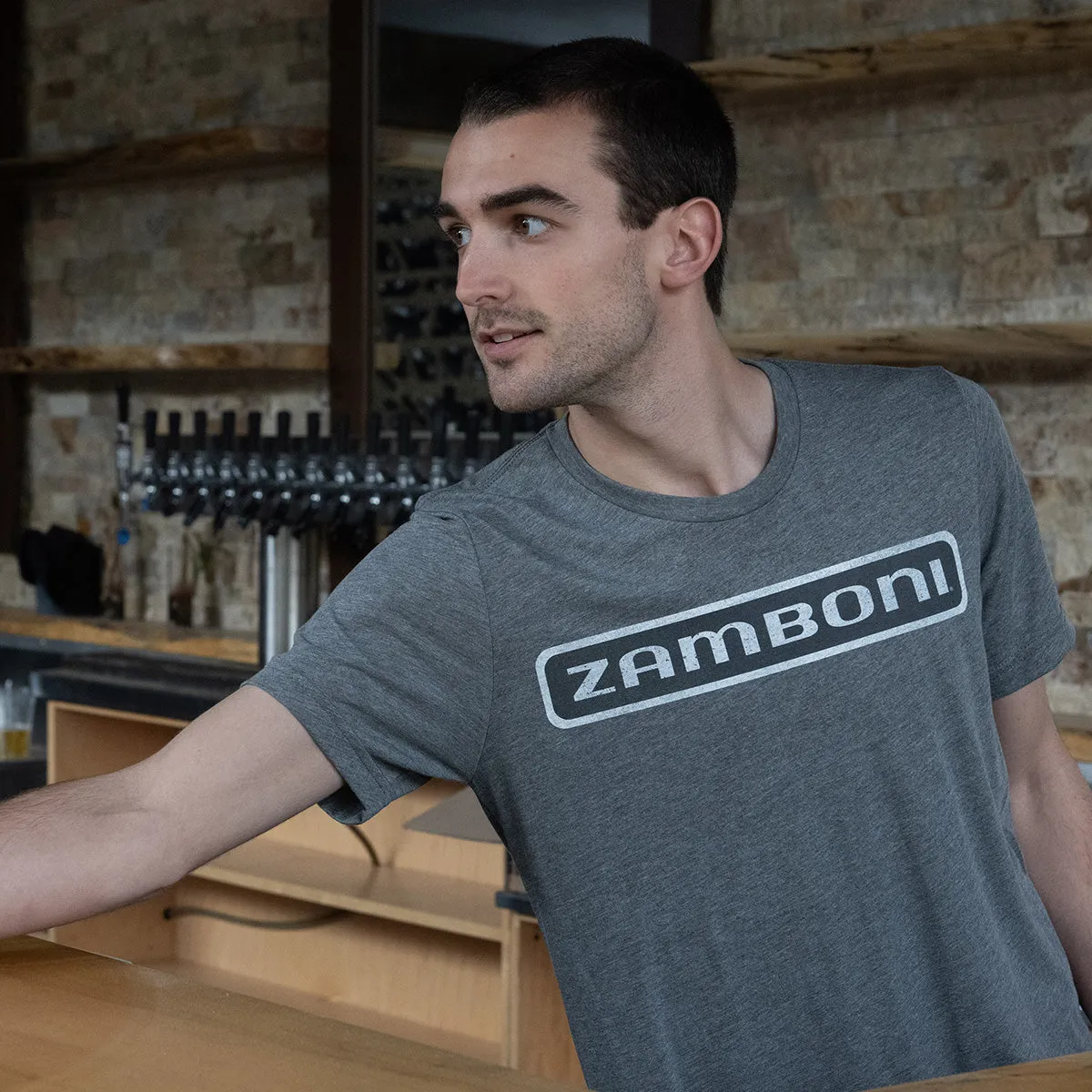 Zamboni Machine Nameplate Tee sold by Streaker Sports product image thumbnail 2