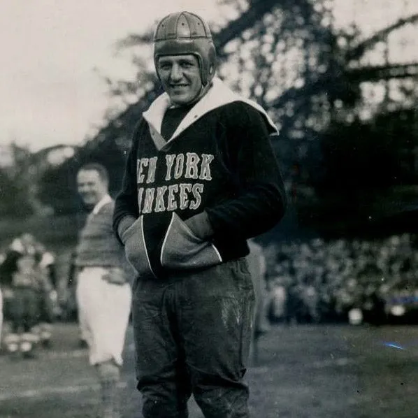 1936 New York Yankees Football Tee sold by Streaker Sports product image thumbnail 2