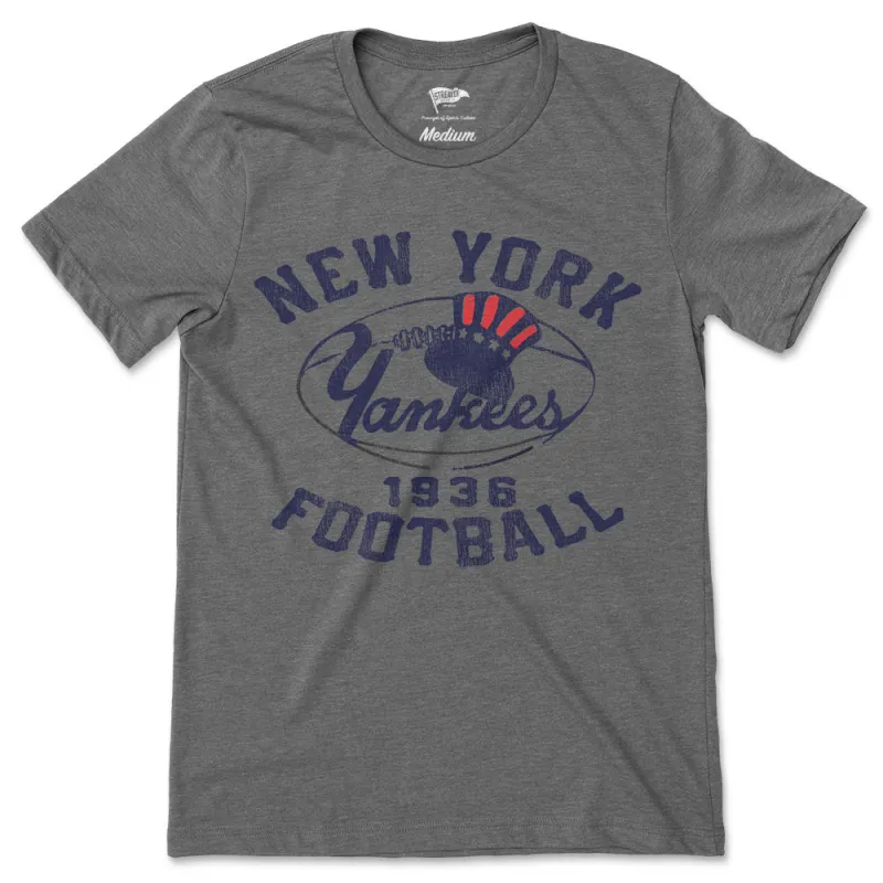 1936 New York Yankees Football Tee sold by Streaker Sports
