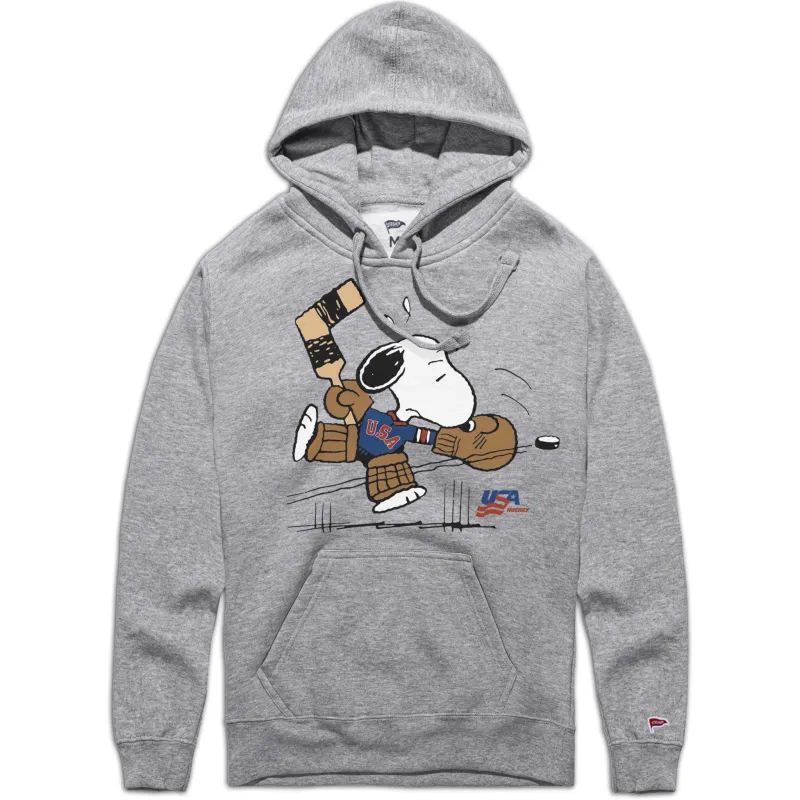 Peanuts x USA Hockey Snoopy Goalie Hoodie sold by Streaker Sports