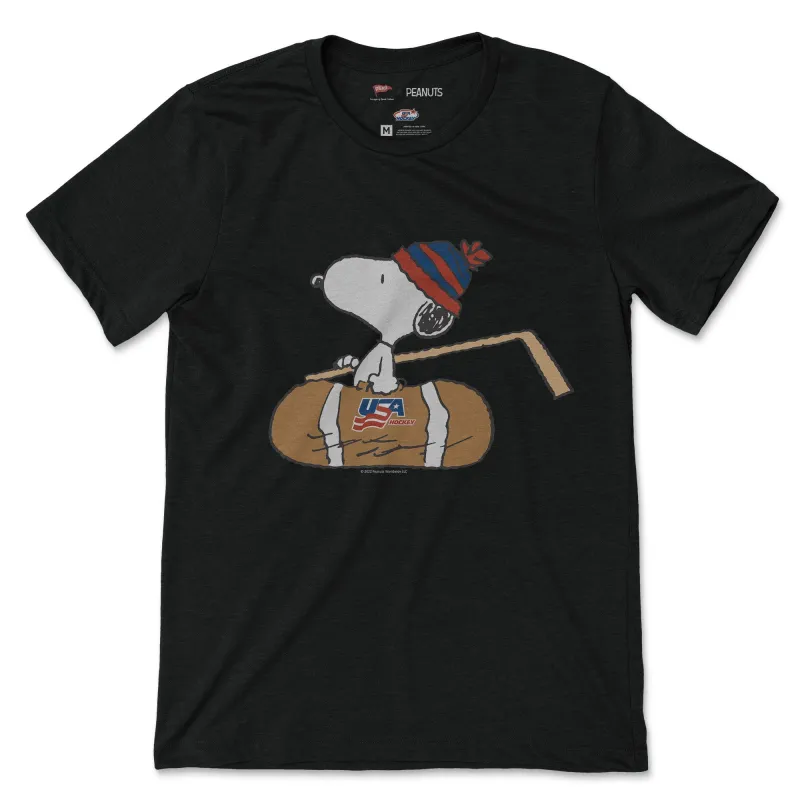 Peanuts x USA Hockey Locker Room Tee sold by Streaker Sports