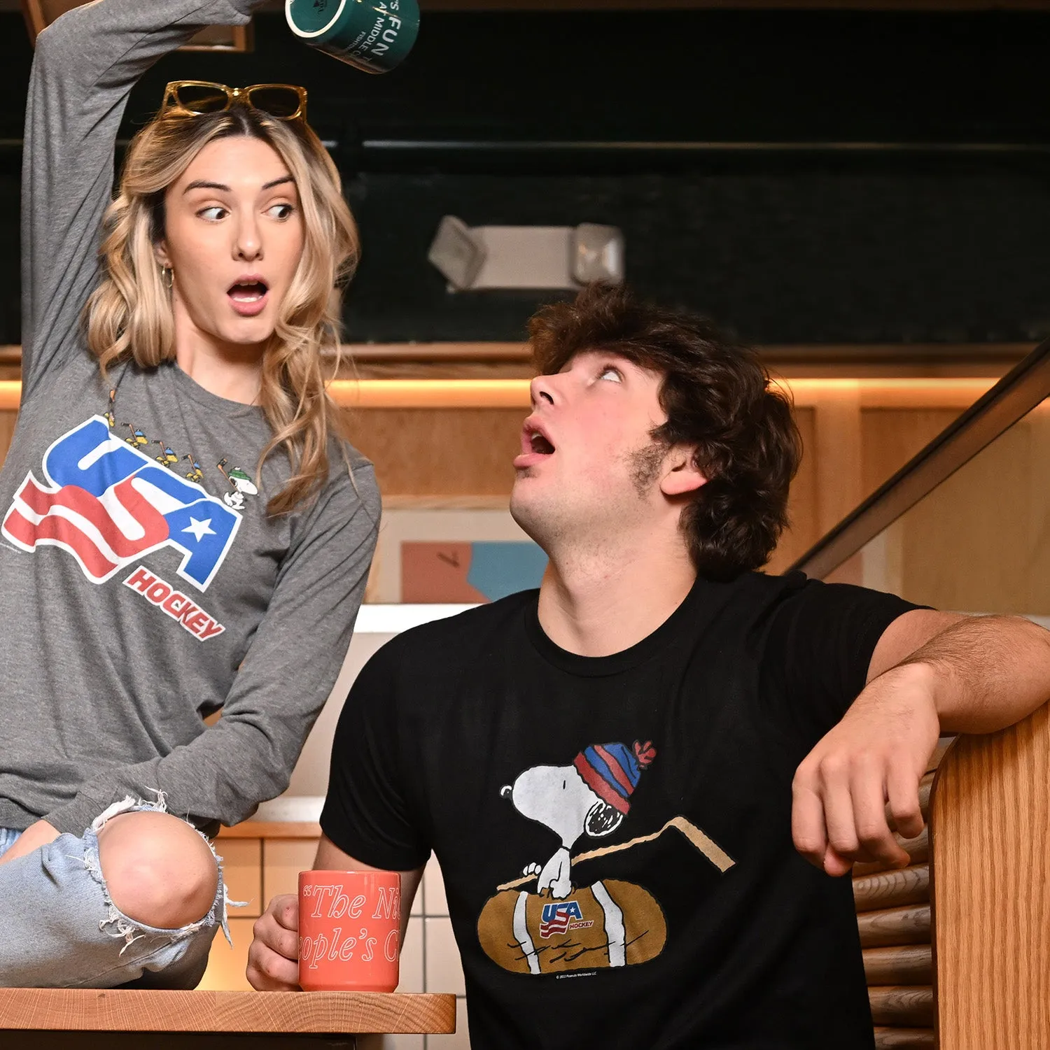 Peanuts x USA Hockey Locker Room Tee sold by Streaker Sports product image thumbnail 2