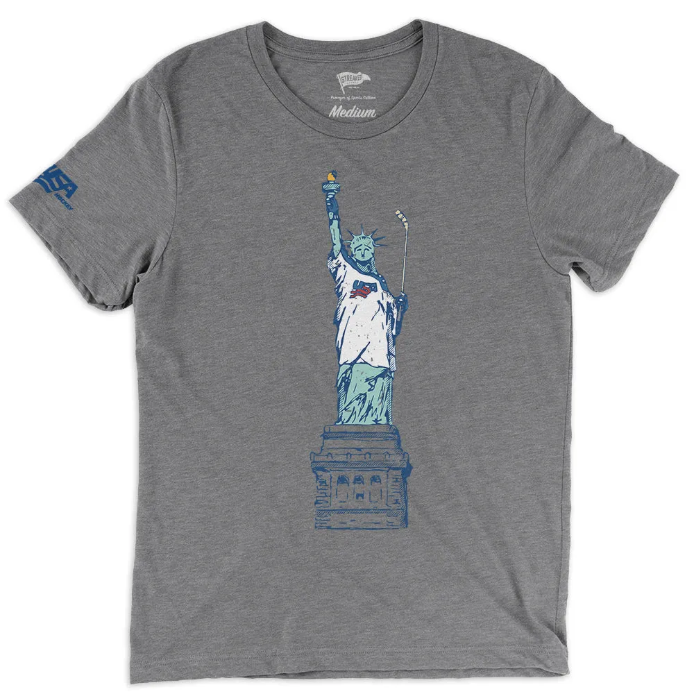 USA Hockey™ Lady Liberty Tee sold by Streaker Sports
