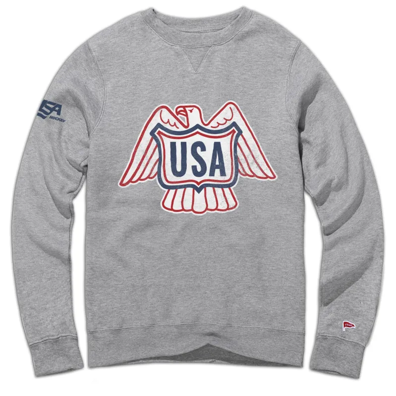 USA Hockey Vintage Eagle Crewneck Sweatshirt sold by Streaker Sports