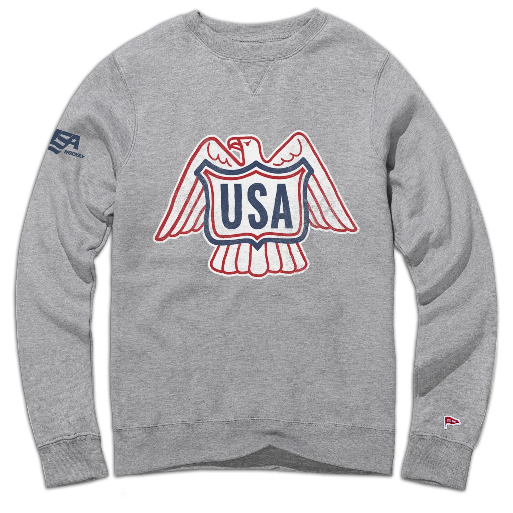USA Hockey Vintage Eagle Crewneck Sweatshirt sold by Streaker Sports