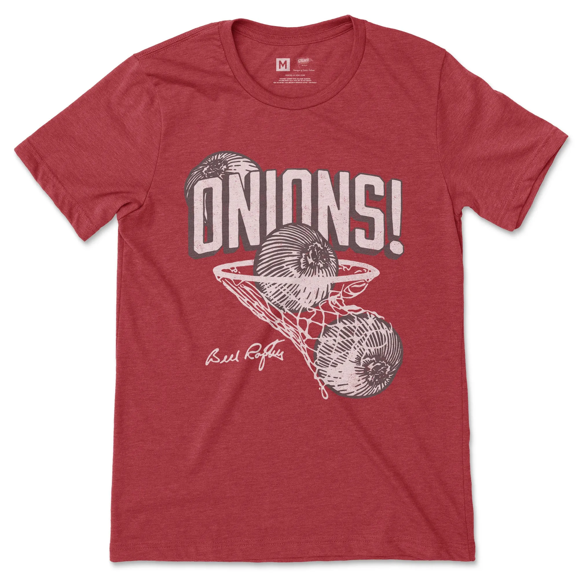 Bill Raftery Onions! Hoop Tee Cardinal sold by Streaker Sports