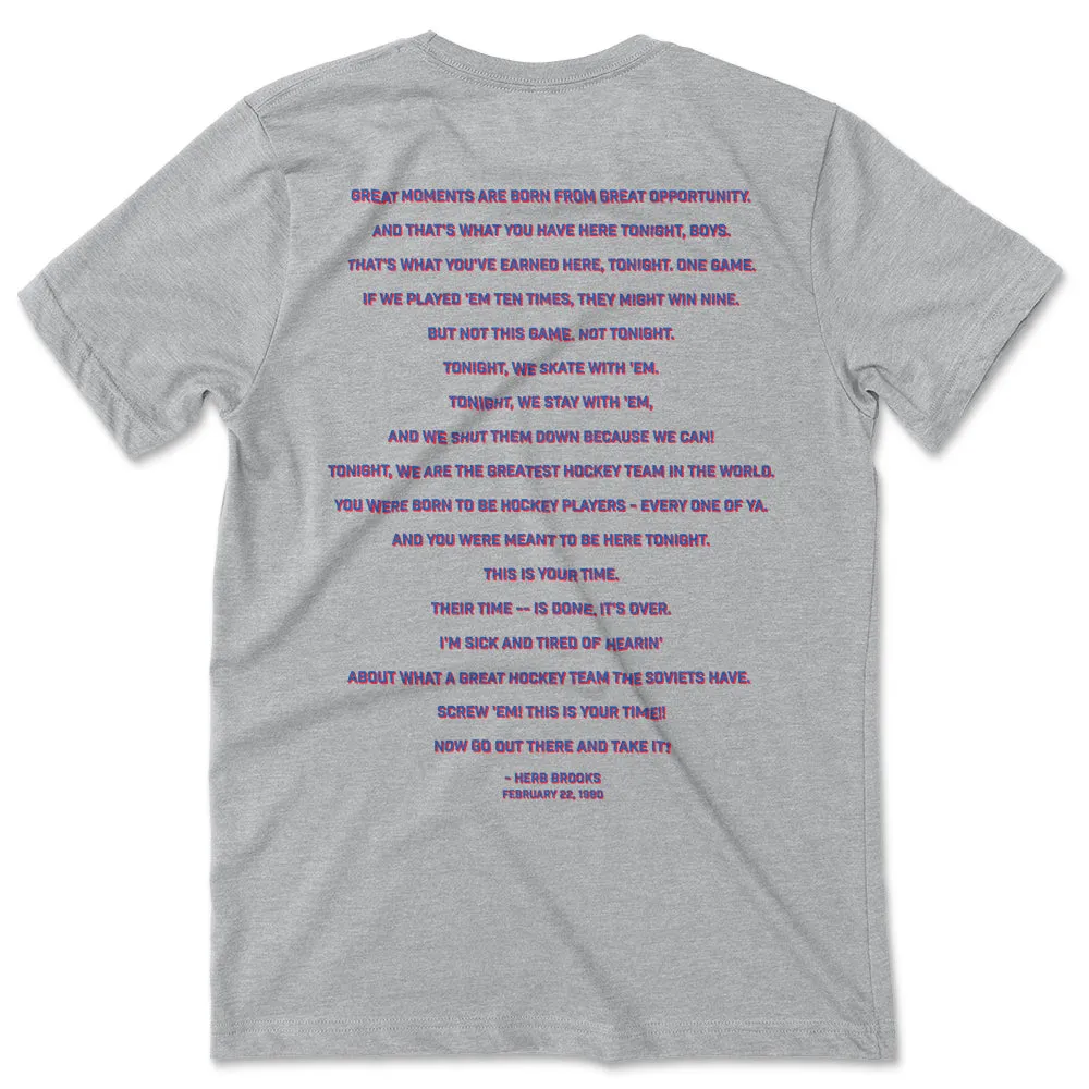 1980 Herb Brooks Miracle On Ice™ Caricature Tee sold by Streaker Sports product image thumbnail 2