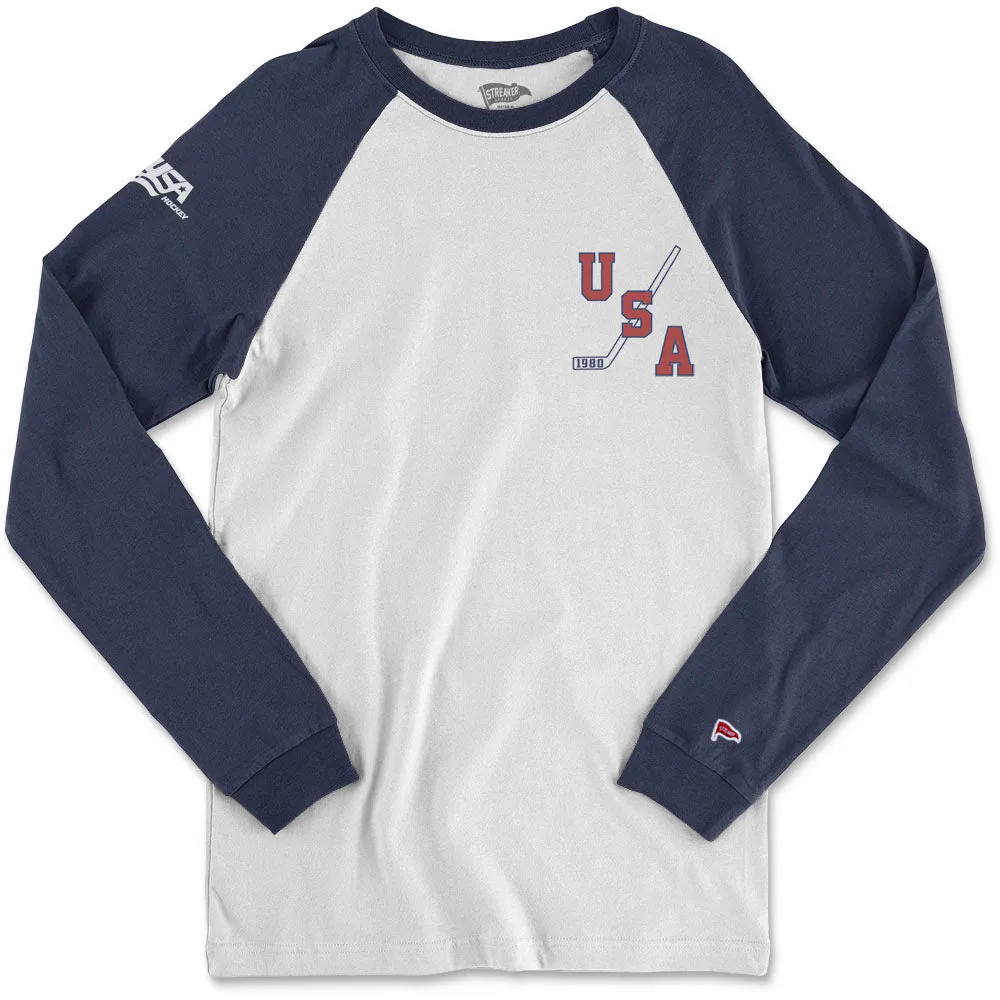 1980 USA Hockey Baseball Shirt sold by Streaker Sports