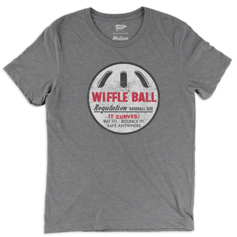 Wiffle Ball Regulation Size Tee Grey sold by Streaker Sports