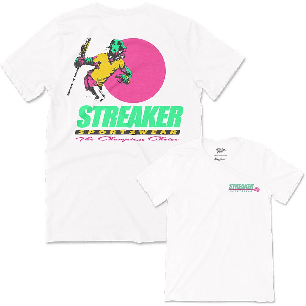 Streaker Champions Choice Retro Lacrosse Logo Tee sold by Streaker Sports product image thumbnail 3