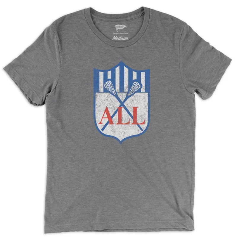 1988 American Lacrosse League Logo Tee sold by Streaker Sports