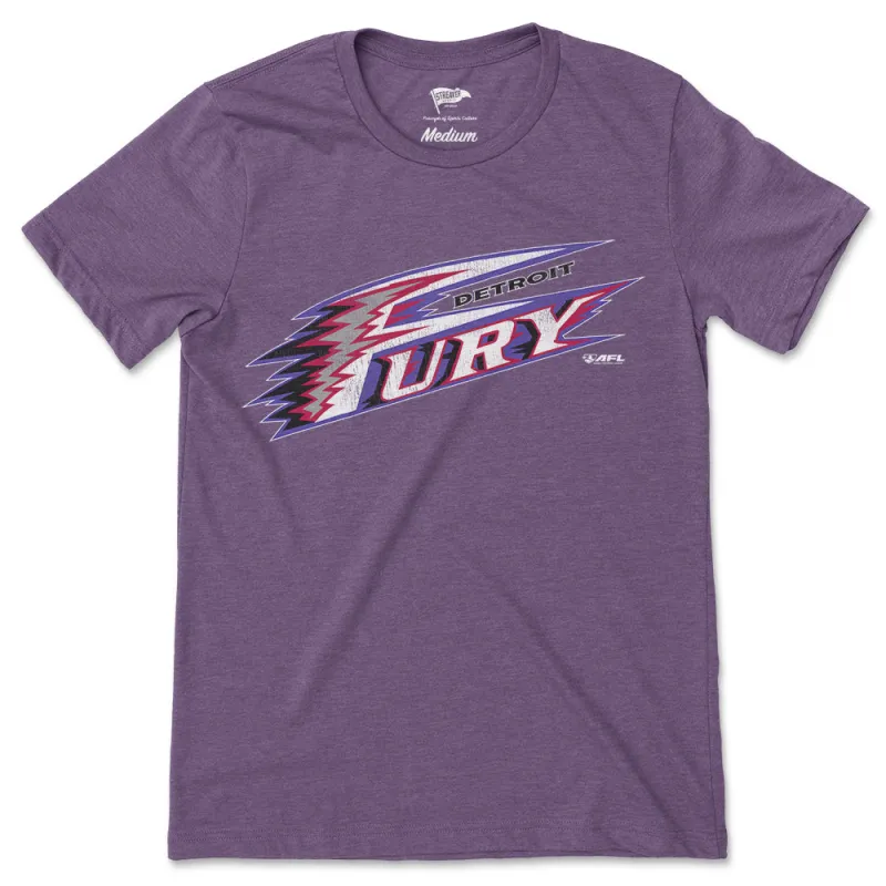 2001 Detroit Fury Logo Tee sold by Streaker Sports