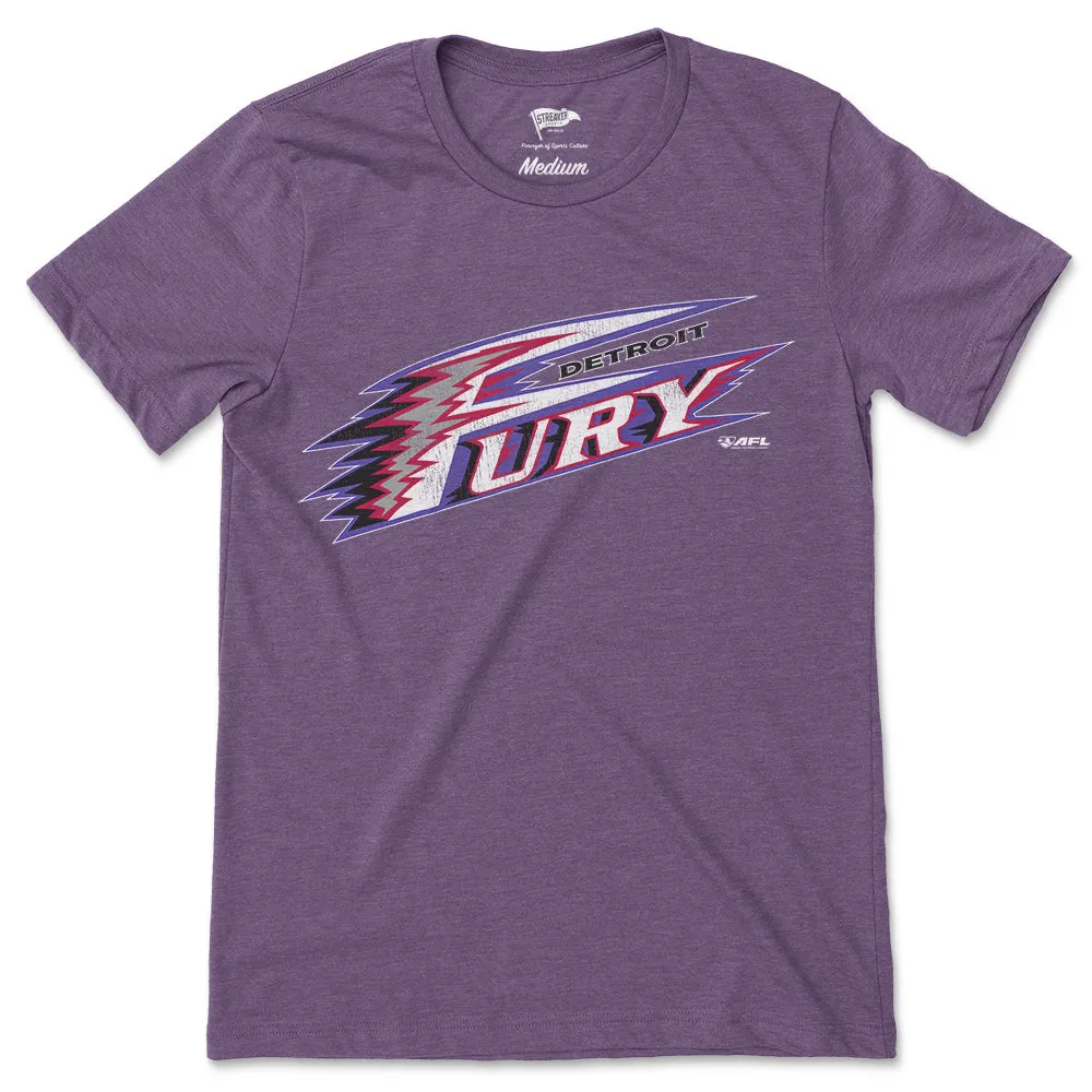 2001 Detroit Fury Logo Tee sold by Streaker Sports
