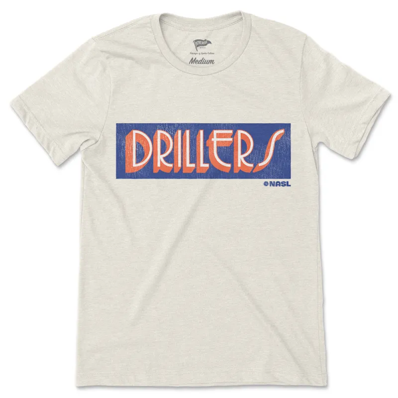 1982 Edmonton Drillers Alternate Logo Tee sold by Streaker Sports