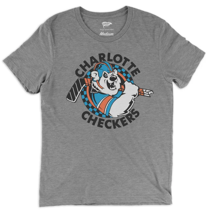 1993 Charlotte Checkers Tee sold by Streaker Sports