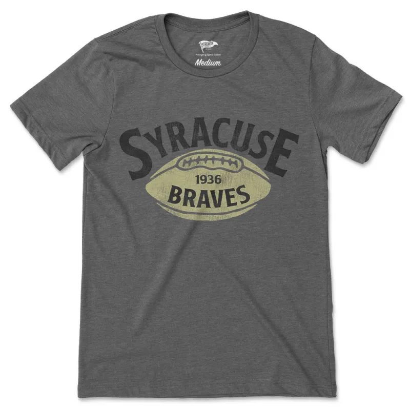 1936 Syracuse Braves Football Tee sold by Streaker Sports
