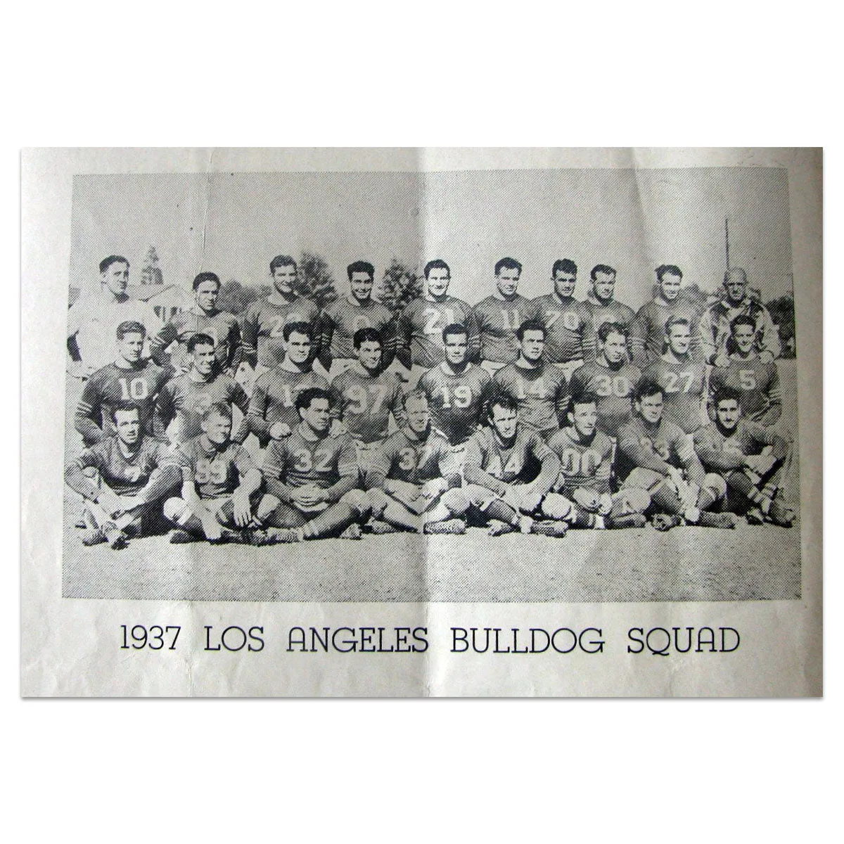 1937 Los Angeles Bulldogs Football Tee sold by Streaker Sports product image thumbnail 2